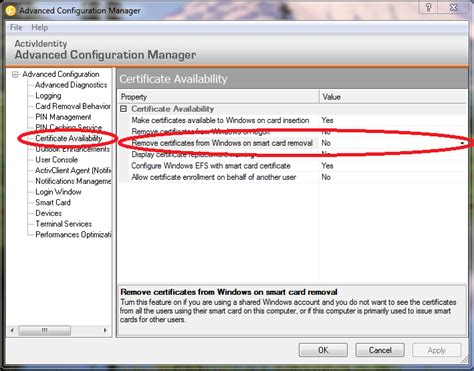 how to remove certificates from cac reader